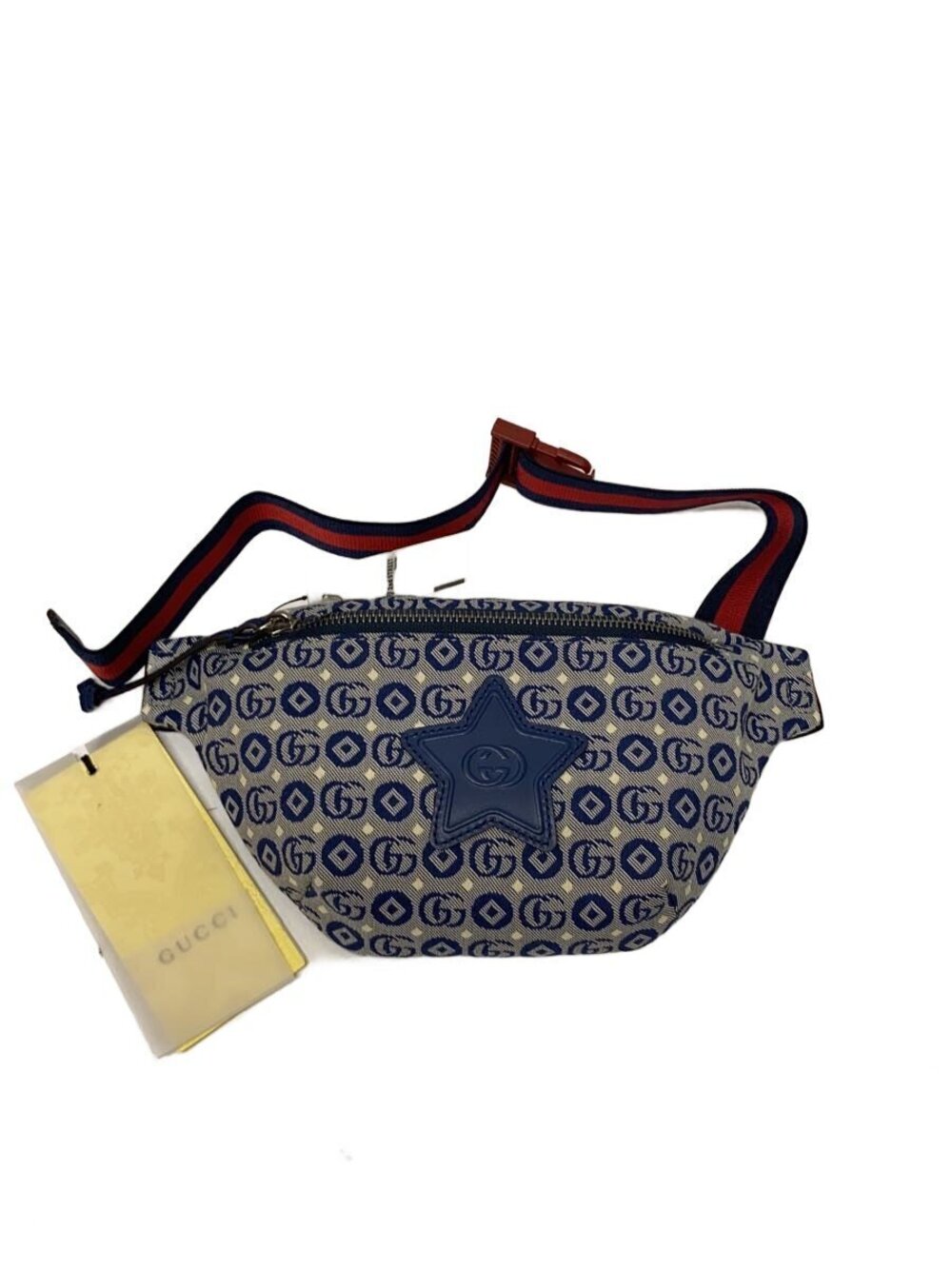 Gucci Waist Belt Crossbody Bag Denim Blue